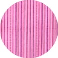 thumbnail image 1 of Ahgly Company Indoor Round Abstract Pink Modern Area Rugs, 5' Round, 1 of 4
