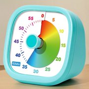 1-Hour Visual Clock with Front Knob for Baking, Reading, Study