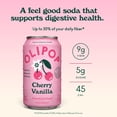 thumbnail image 3 of Olipop Prebiotic Soda Pop, Cherry Vanilla, High Fiber, 12 fl oz 12 Pack, 3 of 6
