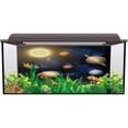 thumbnail image 2 of OurXmas Aquarium Background Fish Tank Decoration-PVC Adhesive Poster Sticker,Universe Star Starry Night Pattern Wallpaper Backdrop Paper Cling Decals Sticker, 2 of 5