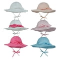 thumbnail image 3 of Baby Girl Sun Hat Summer Beach Hats with UPF50+ Sun Protection Wide Brim Toddler Sun Hat Cap, 3 of 6