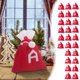 thumbnail image 1 of Bolsas de Dulces Navideñas de Letras, Diseño de Punto Bordado, Decoración Navideña Personalizada, Adorno de Versátiles para El Árbol, Porta Tarjetas de Regalo, Fácil de Colgar, Decoración Festiva par, 1 of 5