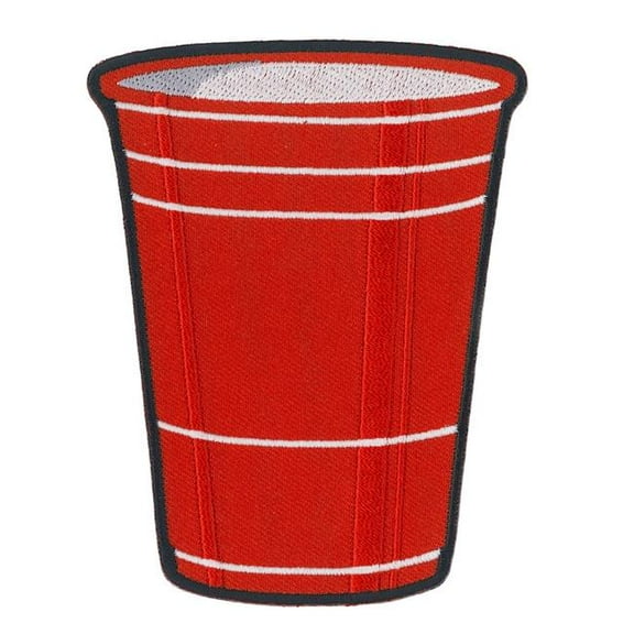 Hot Leathers PPQ1360 Red Cup 4" Patch 3X4