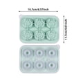 thumbnail image 2 of BotaniNest 3D Rose Shape Grids DIY Homemade Reusable Silicone Ice Tray With Lid, 2 of 6