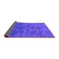 thumbnail image 2 of Ahgly Company Indoor Square Abstract Purple Modern Area Rugs, 8' Square, 2 of 4