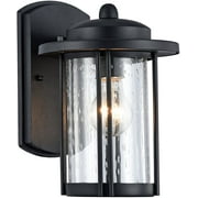 RADIANCE Goods Transitional 1 Light Black Outdoor Wall Sconce 11" Height