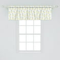 thumbnail image 2 of Ambesonne Exotic Window Valance, Hawaii Summer Pastel Colors, 54" X 18", Pale Yellow and Pale Green, 2 of 3