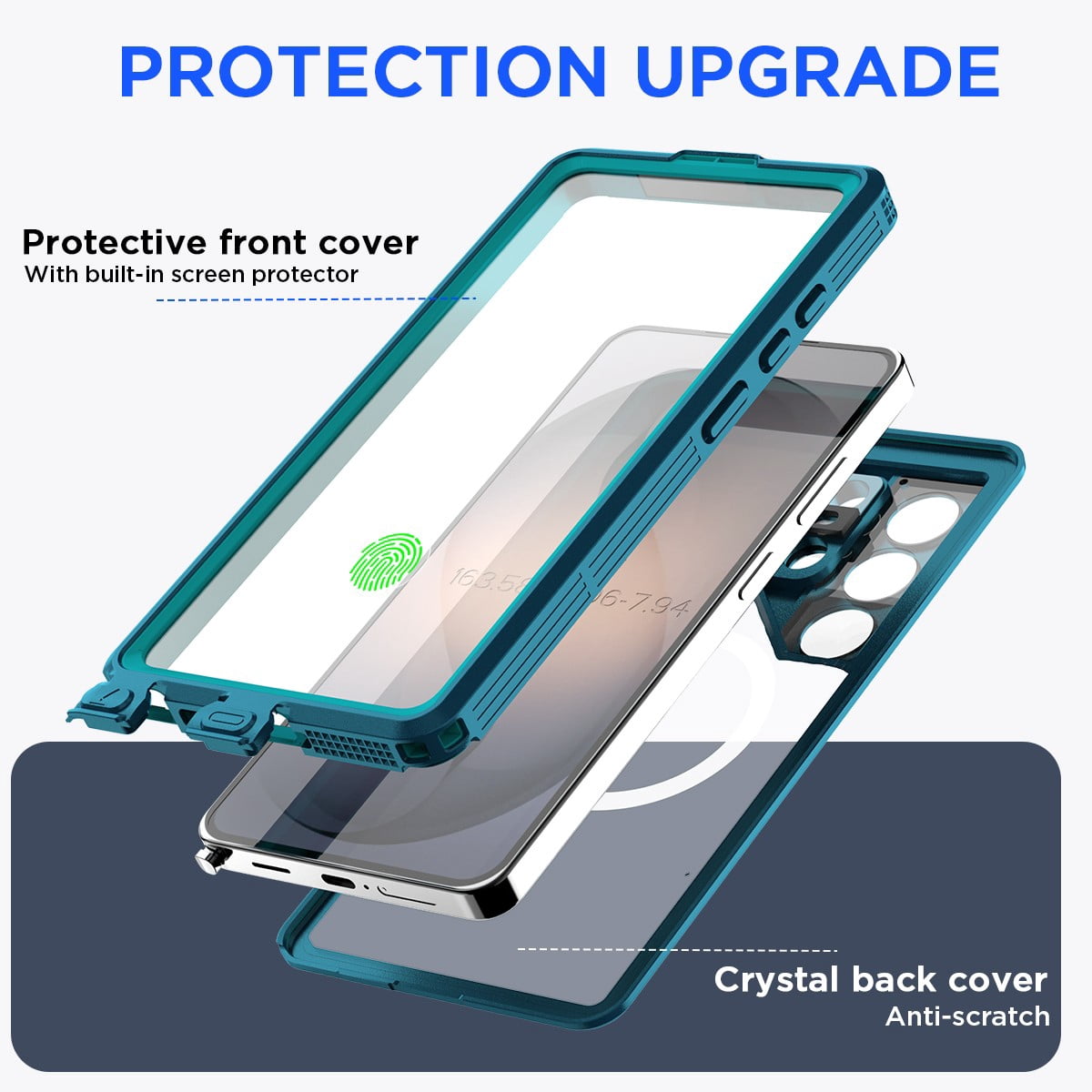 AICase Waterproof Case Cover for Samsung Galaxy S26 Ultra, IP68 Waterproof Full Body Protective Shockproof Case with Build in Screen Protector Anti-Scratch Cell Phone Case,Green
