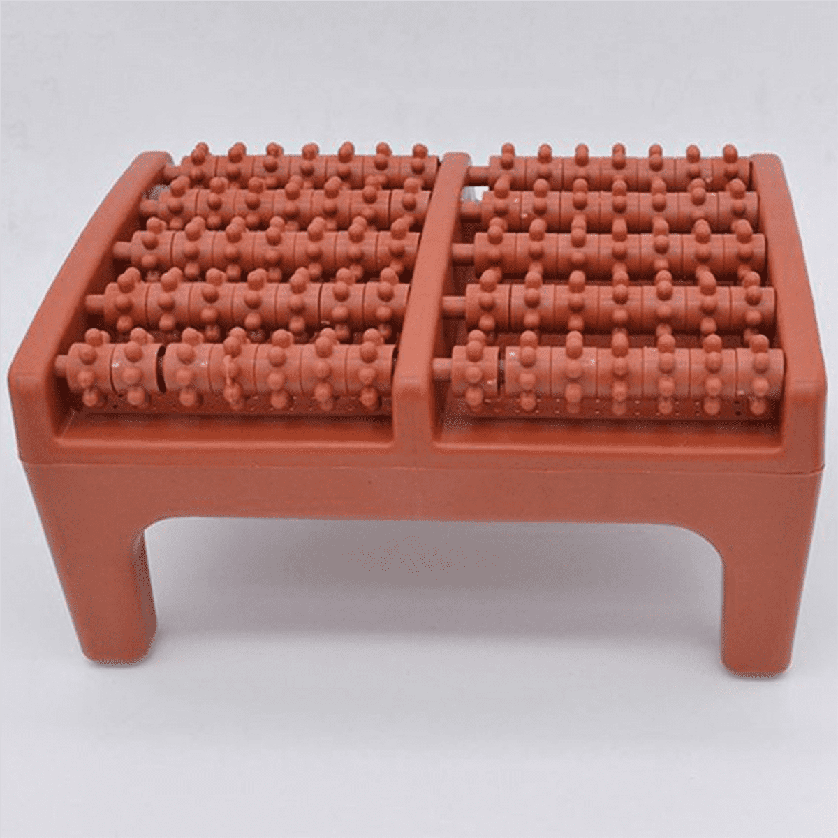 2X Foot Massager Foot Acupuncture Point Massage Cushion Plastic Wooden Roller Foot Massager A Foot Stool