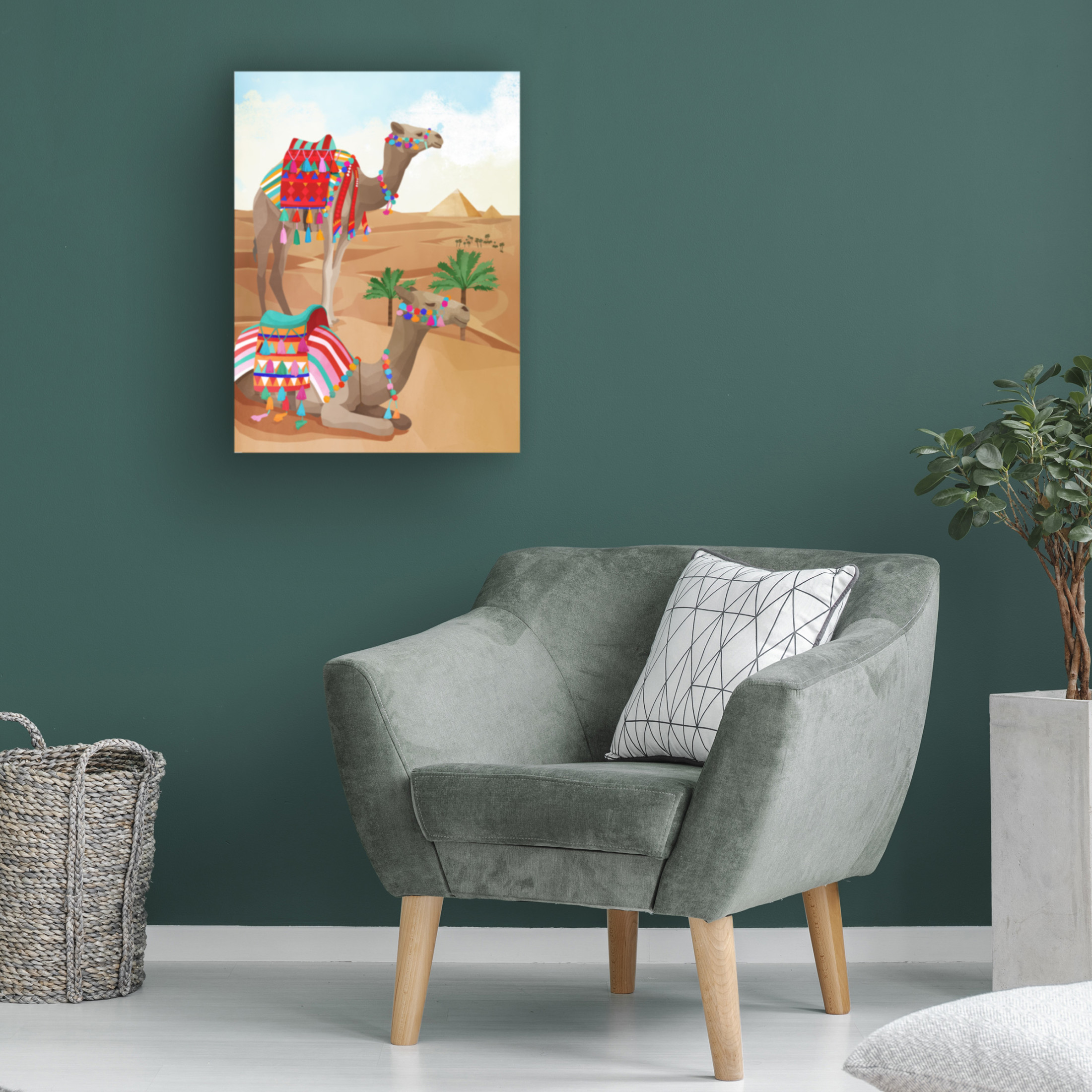 Trademark Fine Art Goed Blauw Desert Adventure Canvas Wall Art