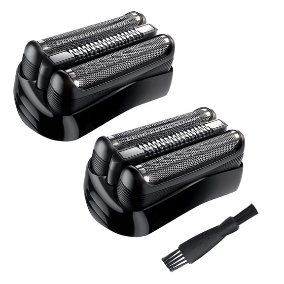 2-Pack 21B Electric Shaver Replacement Heads for Series 3, Compatible with Razors Models 3010s, 3040s, 3050cc, 3070cc,Black