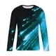 thumbnail image 3 of Blusas y camisas de manga larga y cuello redondo para hombre, camisetas casuales con estampado de moda y cuello redondo, blusas de licra de manga corta para hombre., 3 of 4
