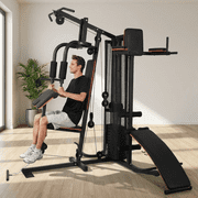 Naipo Home Gym Station with Multifunctional All in One Home Gym 300 lbs Weight Capacity Sturdy Stable Structure Clear Assembly Guide for Beginner Users