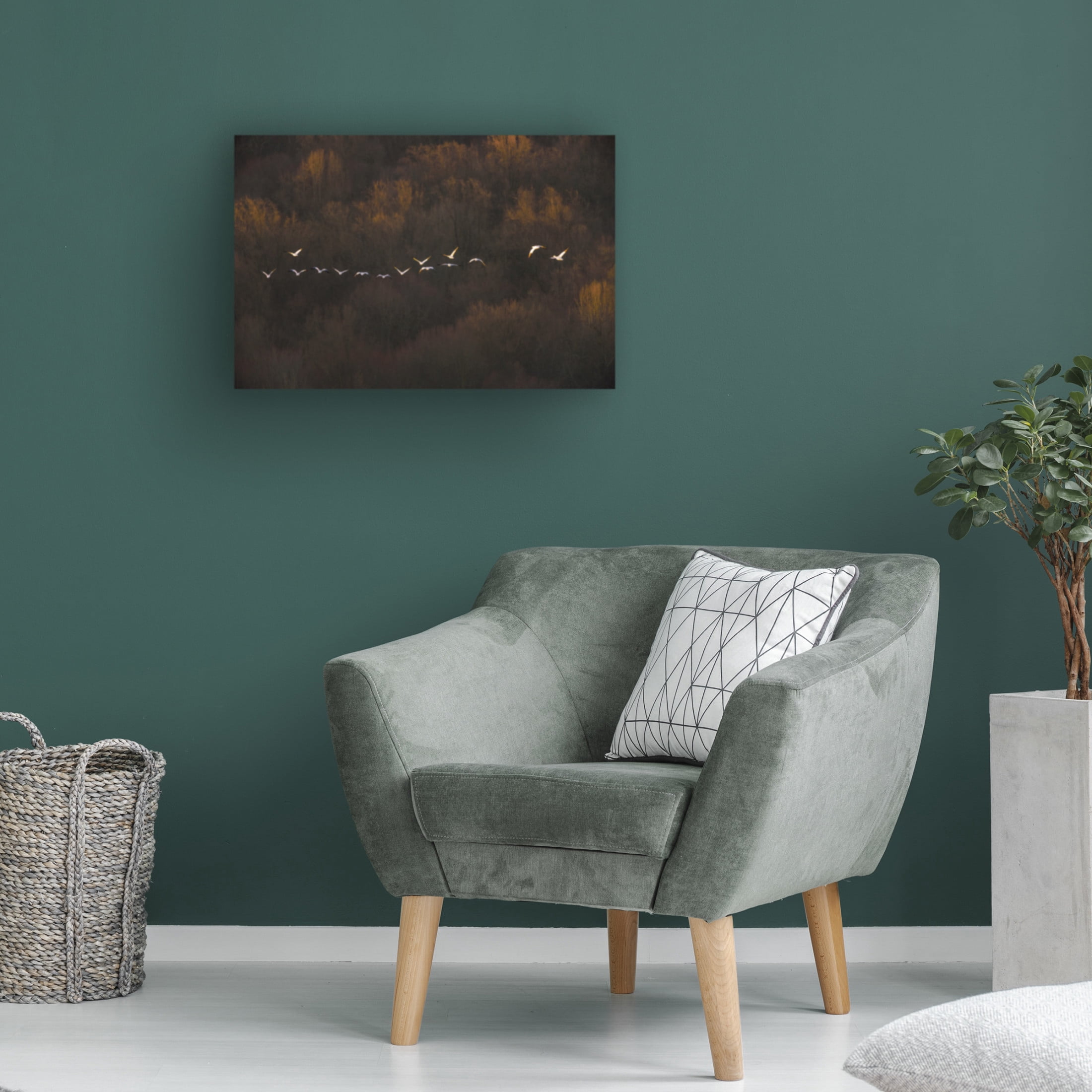 Canvas Wall Art - ??? / Austin 'Morning Mood' Wall Art for Living Room, Bedroom, or Office Décor by Trademark Fine Art - 24 x 16 Inches