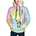 thumbnail image 4 of Invader Zim Kids' Hoodie 3d Print Sweatshirt Soft Pullover Hooded With Big Pockets For Boys Or Girls Small, 4 of 7