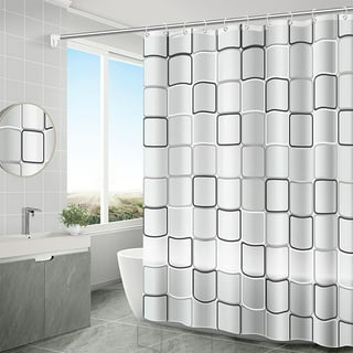 Black Shower Curtain Modern Glitter Shower Curtain Faux Silk Shower ...
