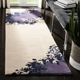 thumbnail image 3 of SAFAVIEH Soho Gabriel Abstract Wool Area Rug, Beige/Purple, 5' x 8', 3 of 8