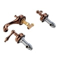 thumbnail image 4 of Renovators Supply Bathroom Faucets 8" Widespread Brass Bathroom Sink Faucet w/Rose Gold PVD Coating Finish and Pop Up Drain, 4 of 9