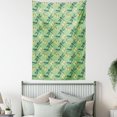 thumbnail image 4 of Dragonfly Tapestry, Random Design of Wild Nature Insects Cabbage Butterflies, Wall Hanging for Bedroom Living Room Dorm Decor, 60"W X 80"L, Petrol Blue Pale Green and Cream, by Ambesonne, 4 of 5