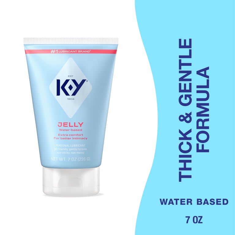 3 pack) K-Y Jelly Personal Lubricant, Water Based Lube For Sexual Wellness,  Vaginal Moisturizer, 7 fl oz