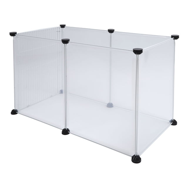 Dog Playpens, Foldable Gate for Dogs, Easy Assembly Translucent Plastic Cat Dog Enclosure, Outdoor Dog Fence Exercise Pen, Suitble for Small Medium