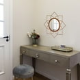 thumbnail image 2 of Uniquewise Decorative 12.25-inch Flower Shape Rose Gold Metal Frame Mirror - Perfect for Living Room, Bedroom, Bathroom Vanity, Entryway, or Hallway, Adding Elegance and Charm to Your Space, 2 of 7