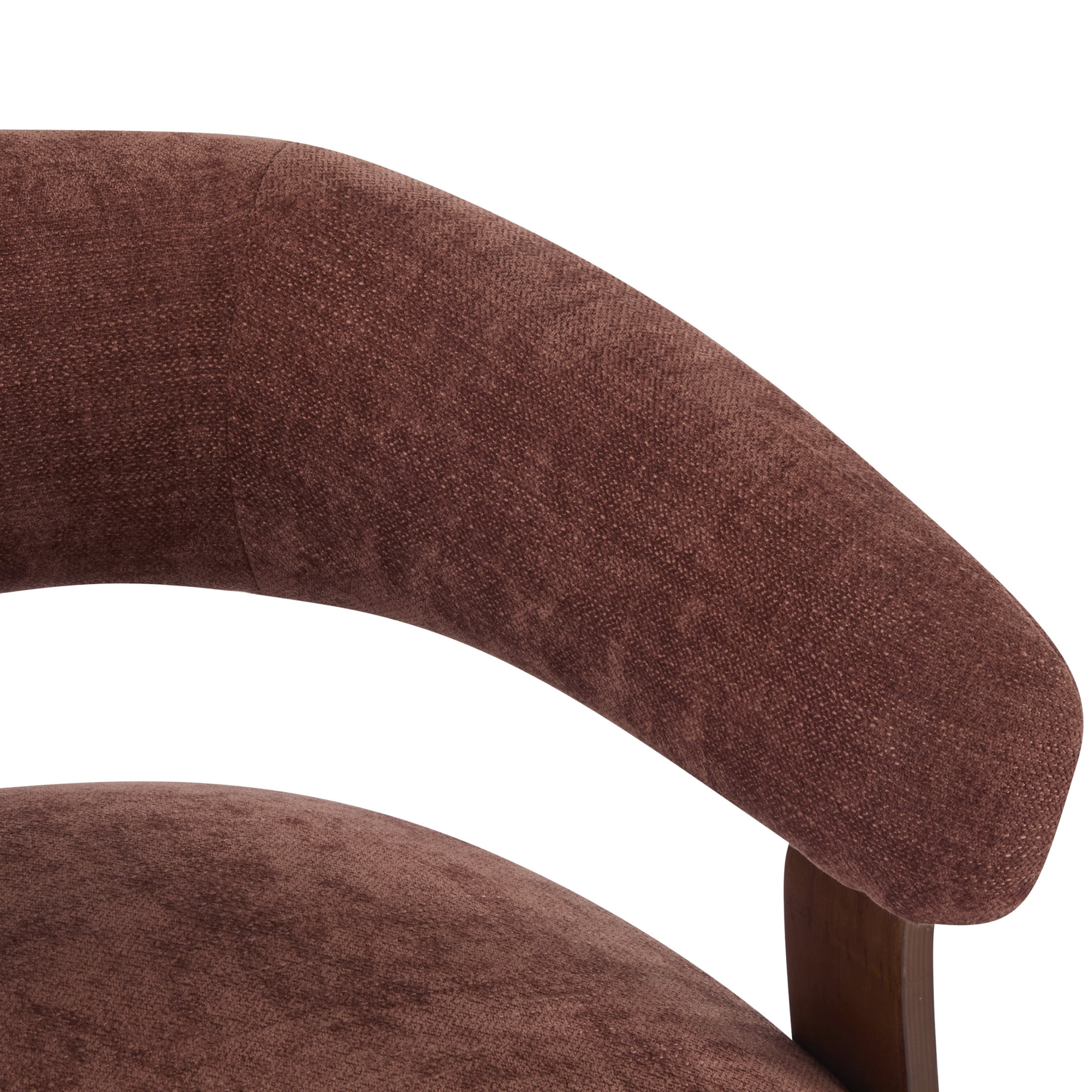 Christopher Knight Home 31.5" Modern Upholstered Accent Armchair with Curved Wood Legs, Coral Red, Set of 2