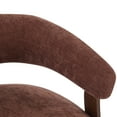 thumbnail image 6 of Christopher Knight Home 31.5" Modern Upholstered Accent Armchair with Curved Wood Legs, Coral Red, 6 of 11