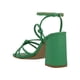 thumbnail image 4 of Zapatillas Mujer Casuales Tacón Bloque Tiras Head Over verde 22 Head Over Heels 7703, 4 of 5