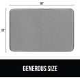 thumbnail image 2 of Bailu Thick Memory Foam Bathroom Rug, Soft Absorbent Velvet Bath Mat with Durable Dots on Bottom, Machine Washable, Rug Room Decor, Suitable for Shower Floors, 24x17 Mat, Dark Gray, 2 of 7