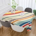 thumbnail image 2 of Yayeee Tablecloths for Rectangular Tables 54 x 54 inch Party Table Cover, Striped Pattern, 2 of 6