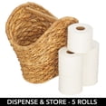 thumbnail image 4 of Portarrollos mDesign Water Hyacinth Natural/Tan, 4 of 7