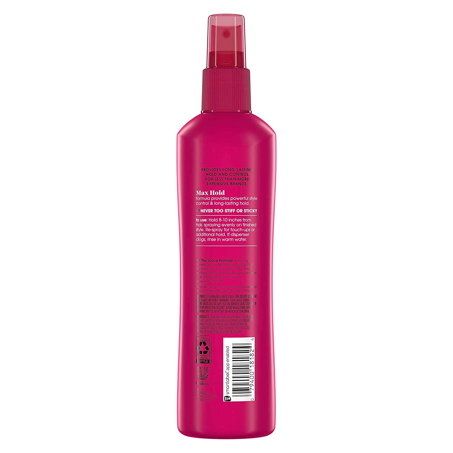 (3 pack) Suave Max Hold Non Aerosol Hairspray , 11 oz