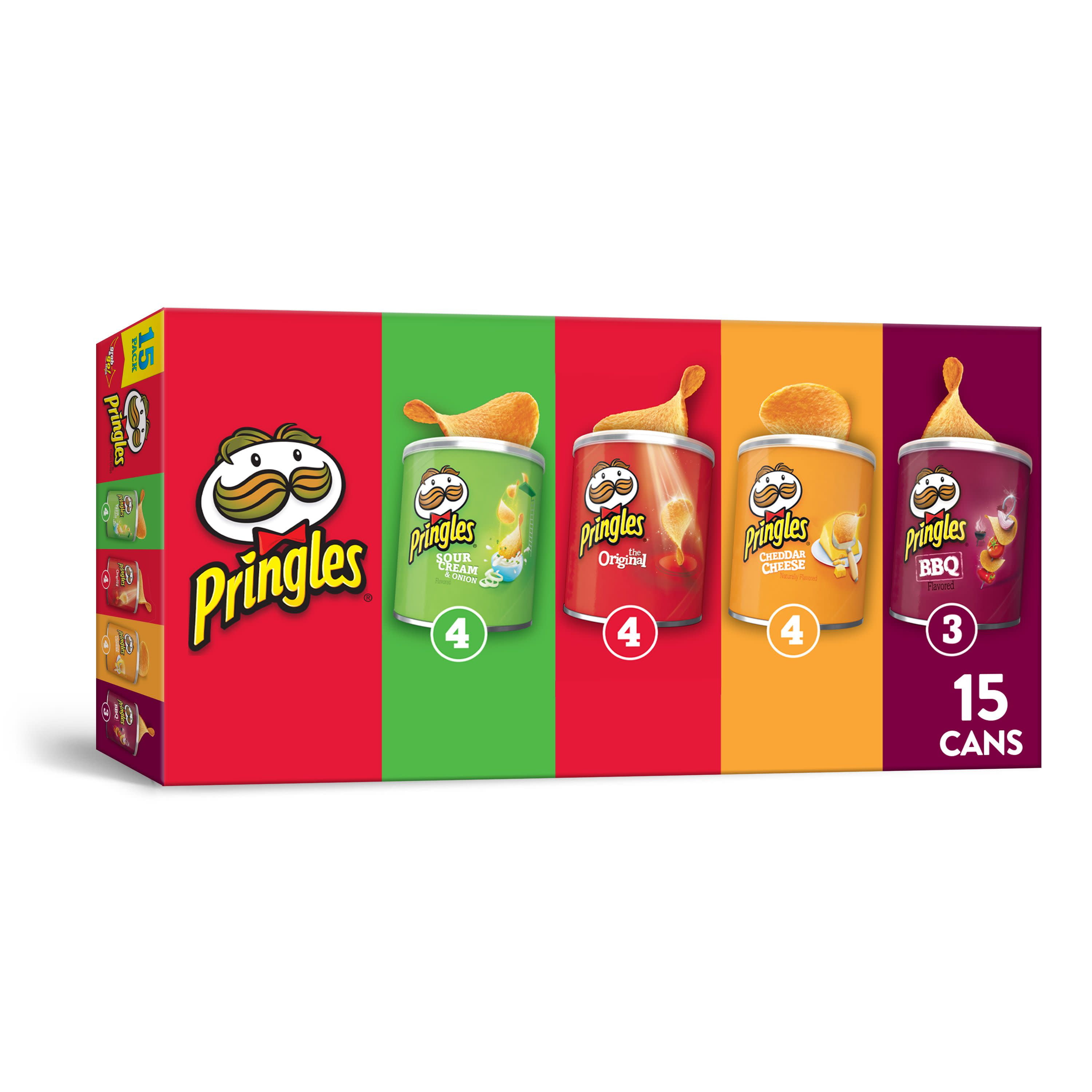 Pringles, Potato Crisps Chips, Flavored Variety Pack, 15 Ct, 20.6 Oz