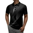 thumbnail image 1 of PEASKJP Polo en Coton pour Hommes, Léger, Mode Décontractée, Col, Gris m, 1 of 4