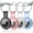4 Black White Pink Blue, variant on 2 Pack Airtag Holder Keychain, 360° Full-Body TPU Protective Case, Waterproof Lightweight Cover Compatible with Apple AirTags, Durable Apple Tag Holder for Keys Bags Pets Valuables