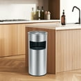 thumbnail image 5 of M optimized 4.5 Gallon (17L) Stainless Steel Indoor Outdoor Trash Can with Removable Inner Bucket and Lid, Commercial Ashtray Waste Bin for Patio, Garden and Outdoor Use, 5 of 7