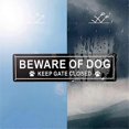 thumbnail image 2 of Beware of Dog Sign, Aluminum, Keep Gate Closed Sign, 2 of 5
