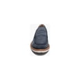 thumbnail image 6 of Stacy Adams Hopkins Moc Toe Penny Slip-On Shoes Navy Suede 25708-415, 6 of 7