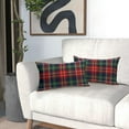 thumbnail image 6 of Christmas Plaid Pillow Covers 12x20 Set of 2 Red Green Blue Xmas Buffalo Plaid Checked Lumbar Throw Pillows Outdoor Decorative Pillowcase Farmhouse Rectangle Cushion Cases Decor for Sofa Couch Bed, 6 of 6