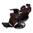 thumbnail image 2 of Sillon de Barberia Estetica Peluqueria Ajustable Cafe Nanofort Silla barbero Estetica Rudo Cafe, 2 of 2
