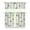 Bee, variant on Chic Elegant 3-Piece Kitchen Curtains - Classic Vintage Floral Rod Pocket Window Treatment Panels with Valance