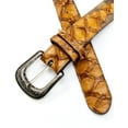 thumbnail image 2 of Cody James Men's Camel Embroidered Pirarucu Belt - CJASP21BT10 40, 2 of 2