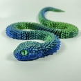 thumbnail image 4 of Printed snake movable hand model jointed crystal snake toy 3D printed lifelike articulation fidget decoration for home office desk aquarium display and unique stress relief gift, 4 of 7