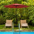 thumbnail image 4 of Patiojoy 49lbs Round Patio Umbrella Base, Outdoor Resin Umbrella Stand W/ Rattan Design, Adjustable Knob, 4 of 10