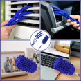 thumbnail image 2 of Microfiber Duster, 8PCS Feather Duster with 100 Inch Telescoping Extension Pole, Reusable Bendable Dusters, Washable Lightweight Dusters for High Ceiling, Fan, Blinds, Window, Corners, Blue, 2 of 4