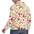 thumbnail image 3 of Hoodies for Men - Crabs And Beer Long Sleeve Comfrt Men'S Fashion Hoodies & Sweatshirts, Sweatshirts for Men Hoodies Pullover Clothing Clothes with Pouch, 3 of 7