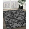 thumbnail image 2 of Ahgly Company Indoor Rectangle Patterned Charcoal Black Area Rugs, 6' x 9', 2 of 6