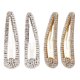 thumbnail image 1 of 4 pinzas para el pelo de metal con cristales grandes y broches de presión con diamantes de imitación., 1 of 7