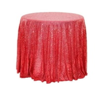 NIUBWJL Round Sequin Tablecloth Glitter Fabric Tablecloth Small Round Sparkling Tablecloth Suitable For Wedding Birthday Party Christmas Decoration